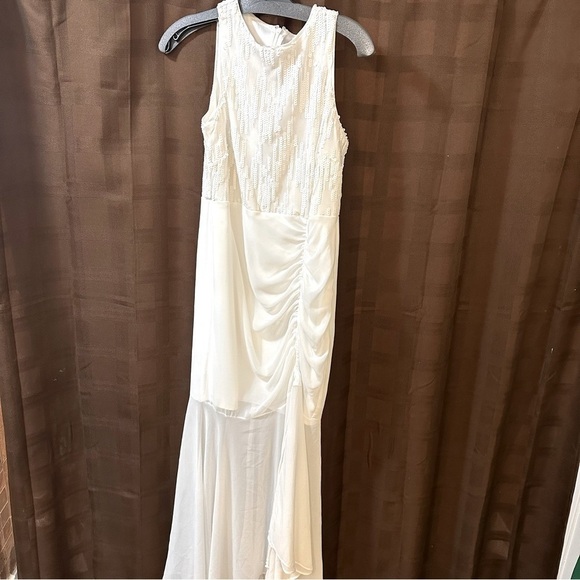 Frank Lyman Beaded Ruched Dress - Picture 2 of 9